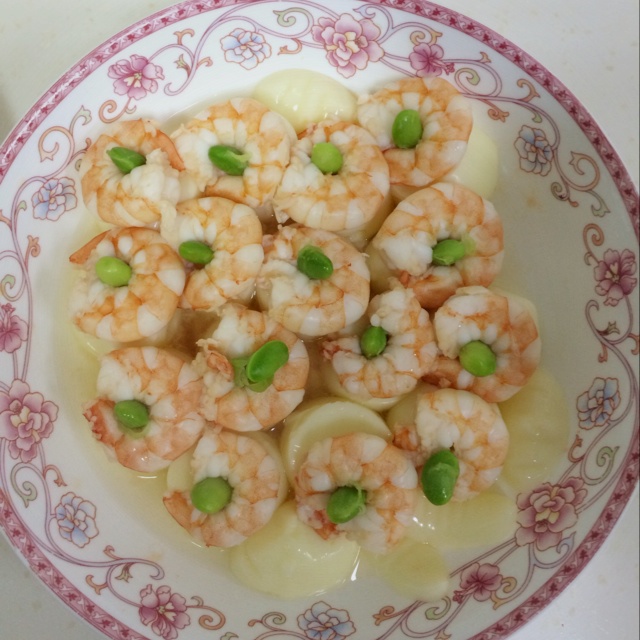 日本豆腐蒸虾仁