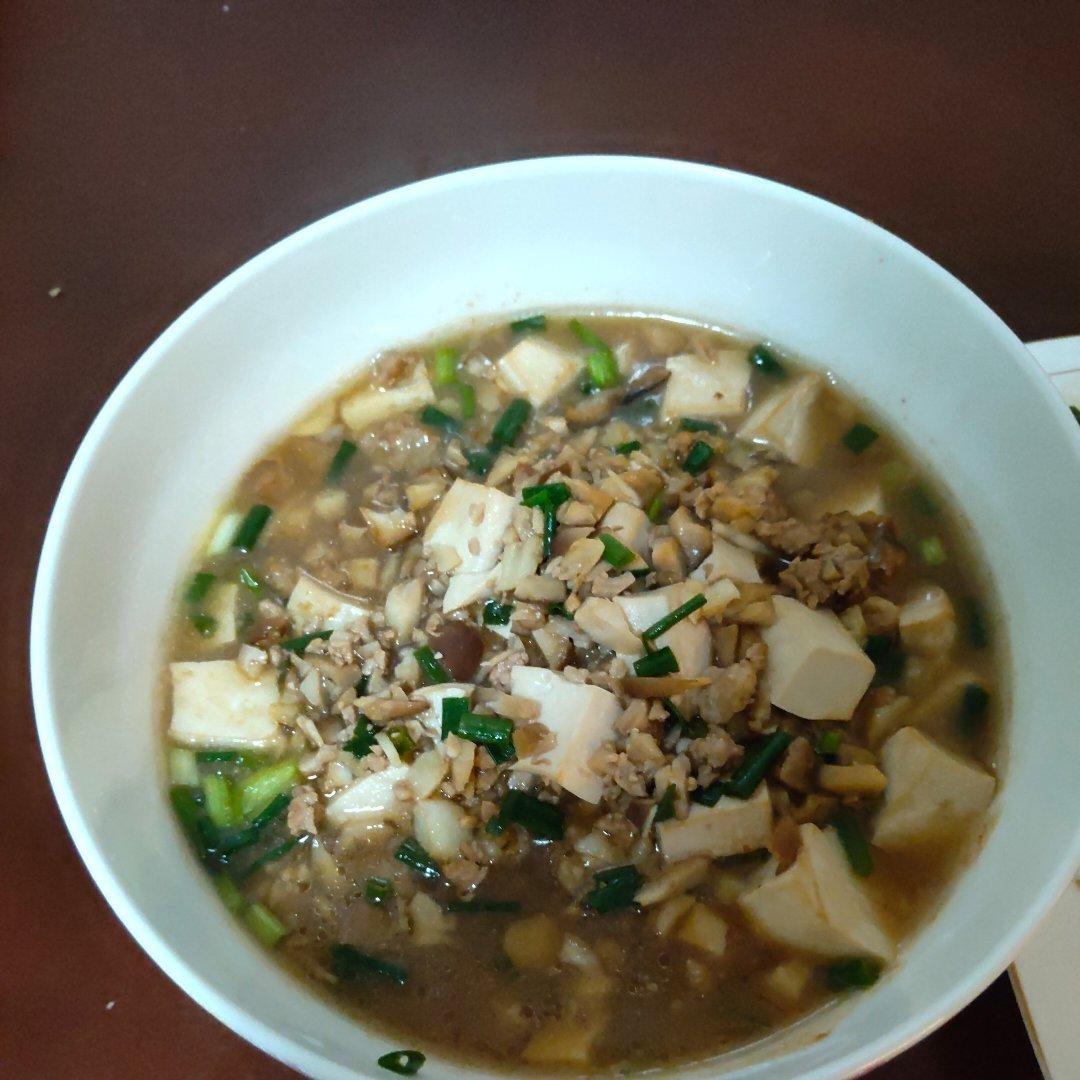 超级下饭的香菇肉沫豆腐