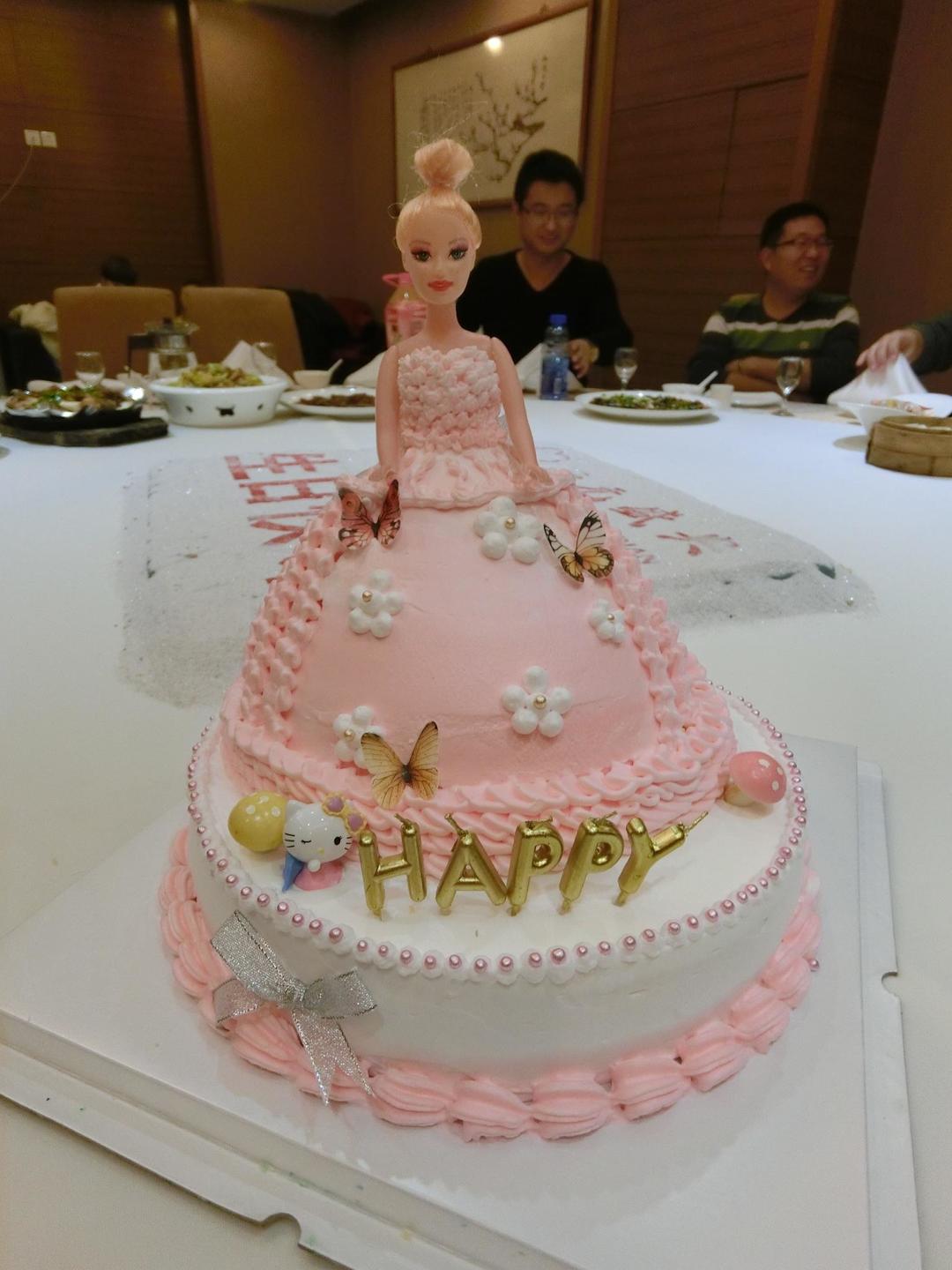 芭比娃娃生日蛋糕