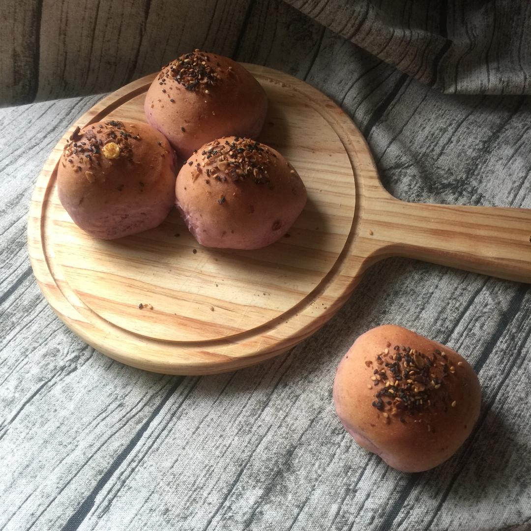 一次发酵 紫薯燕麦 粗粮低脂 减肥小餐包