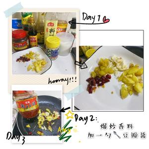 快手菜——酸豆角爆炒生肠（花肠）的做法 步骤5