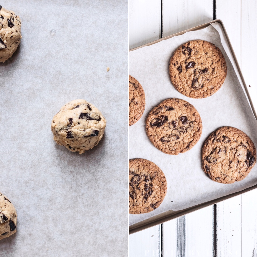 5C超扁平大COOKIE--Chewy Crunchy Chocolate Chip Cookies