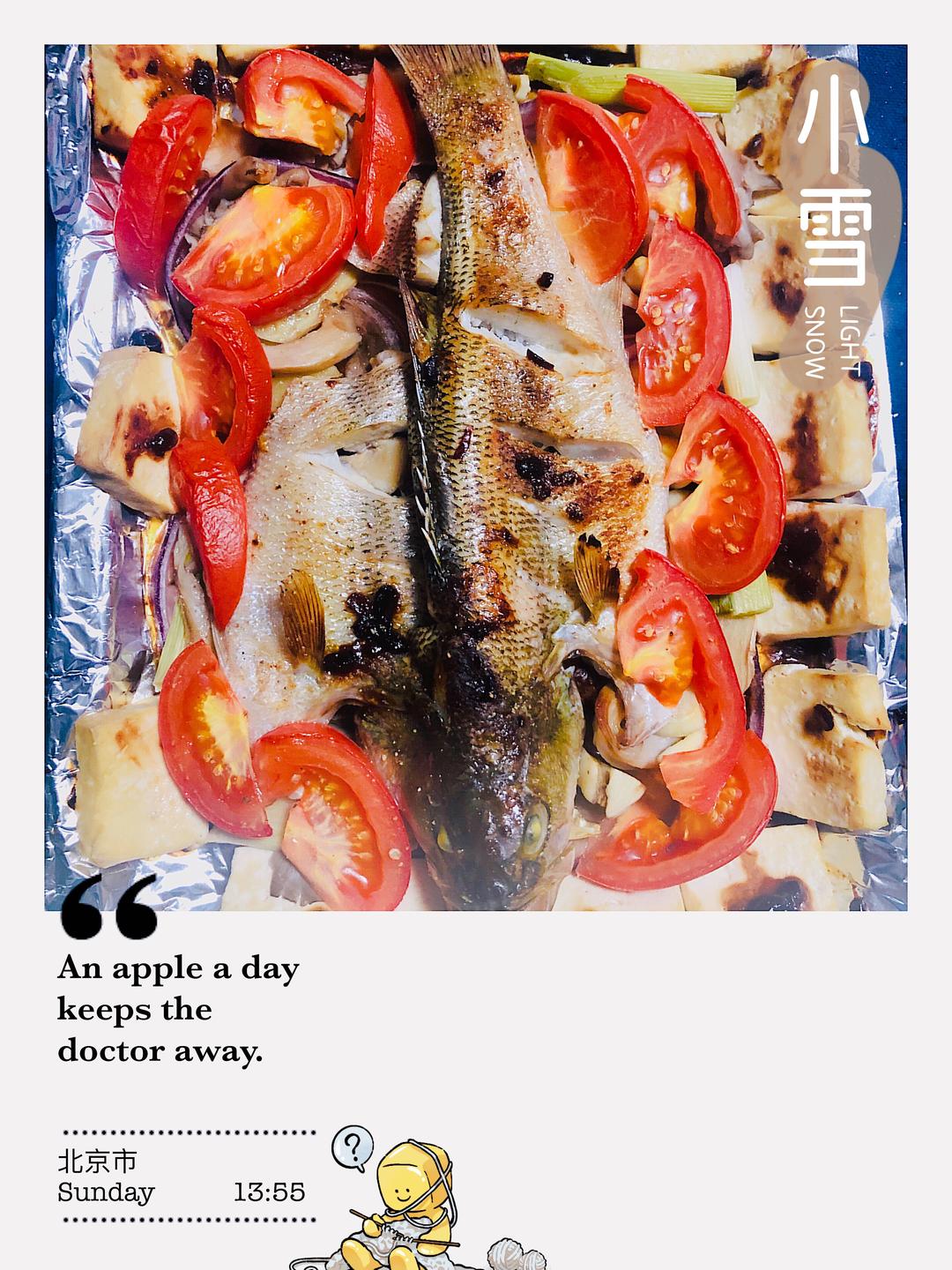 烤鲈鱼（新品）的做法