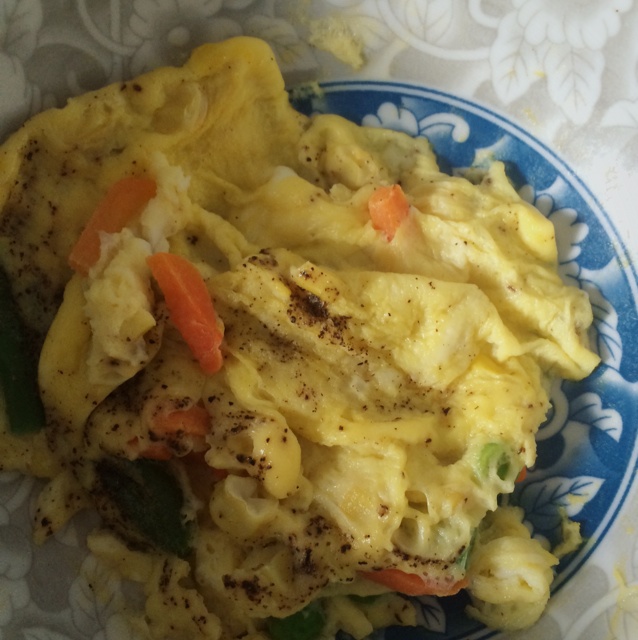 微波炉鸡蛋煎饼（无油零负担）