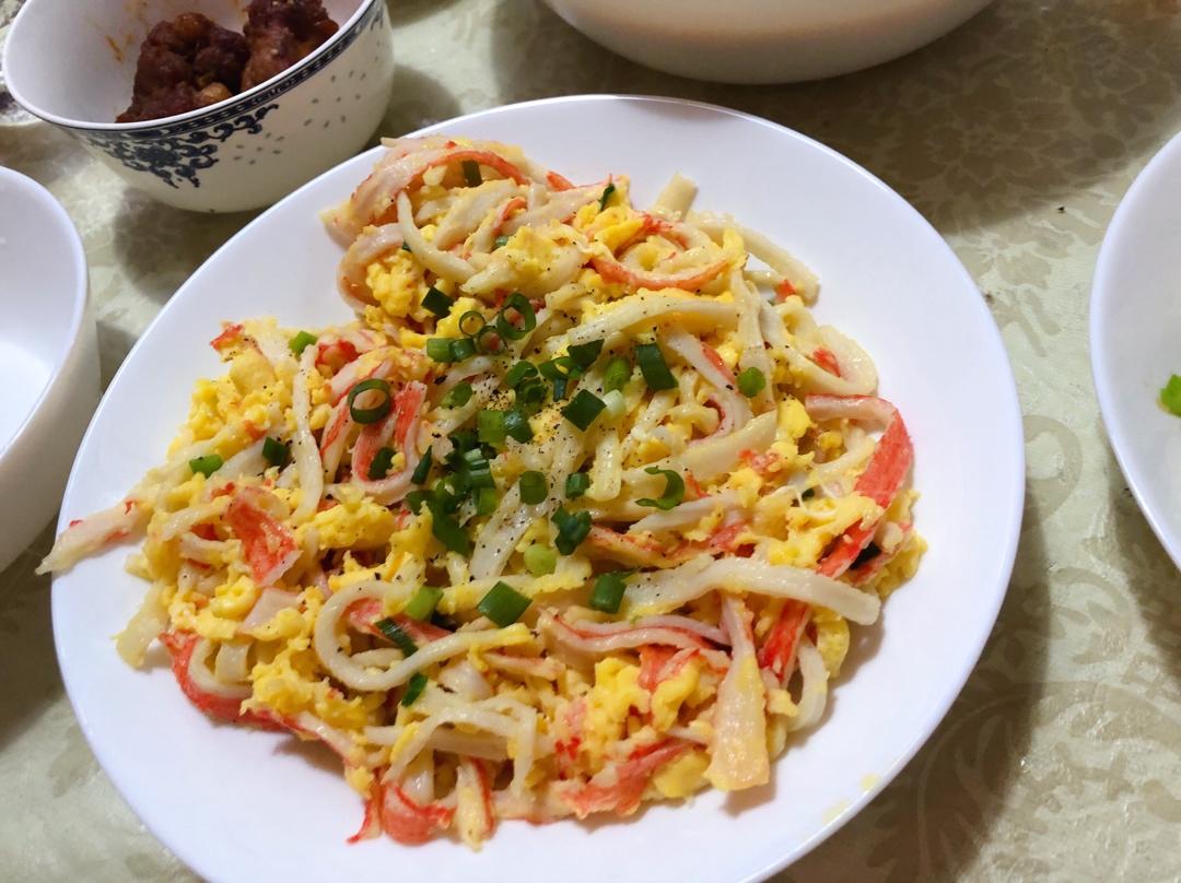 蟹柳滑蛋！鲜嫩到爆！