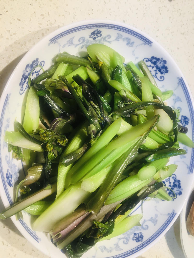 云天秋水88做的清炒紫菜心