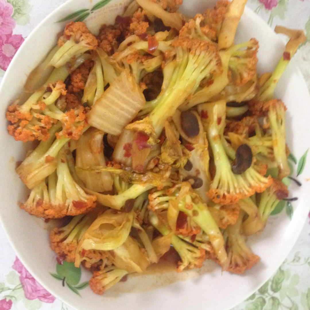 老丁的私房菜-干锅花菜