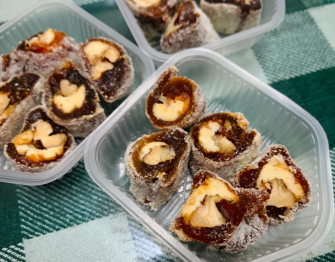 柿饼的极品吃法，5分钟搞定，real上头！——核桃乳酪柿衣