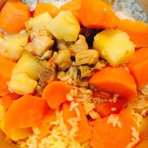 萝卜土豆鸡腿焖饭（电饭锅版）的做法 步骤6