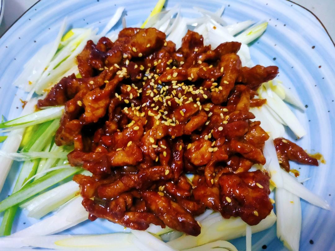 传统做法 京酱肉丝