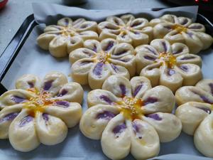 花朵紫薯面包（低油低脂）的做法 步骤13