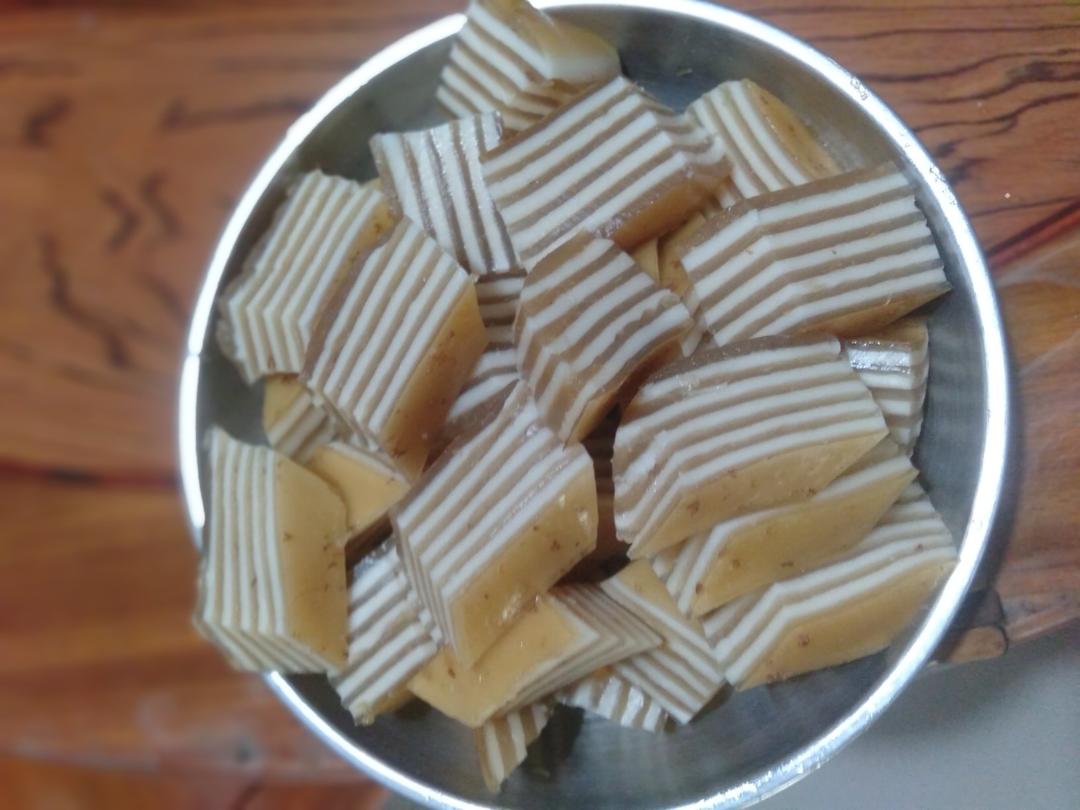 桂花椰汁千层糕(马蹄糕)
