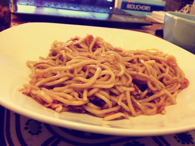蚝油肉丝炒面
