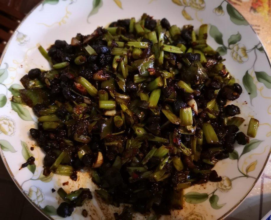 豆豉炒空心菜杆