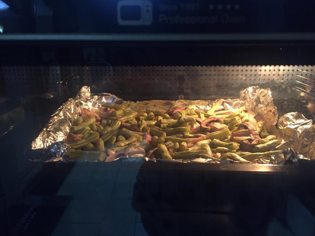 【健康三餐】香醋烤蘑菇豆角