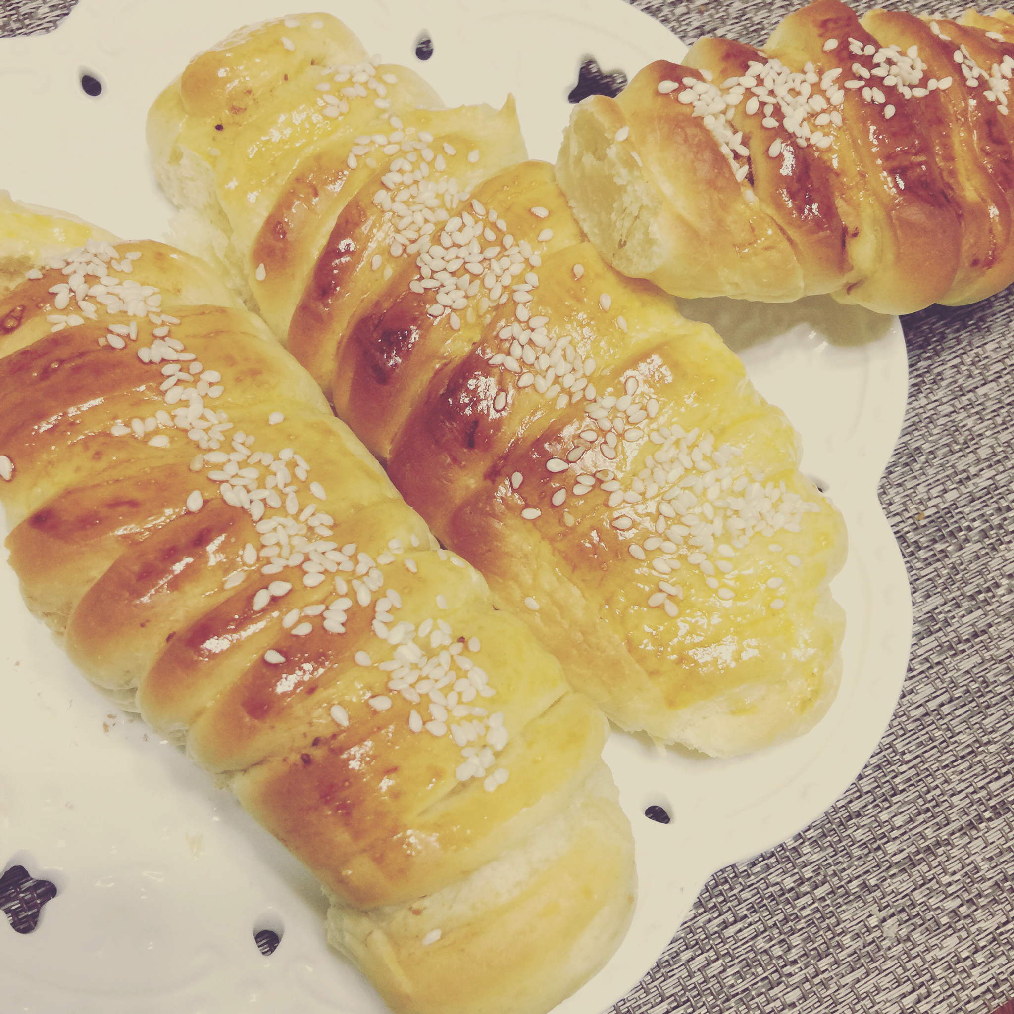 毛毛虫肉松面包