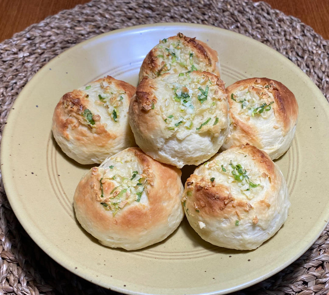 一次发酵，满屋飘香巨好吃的蒜香面包