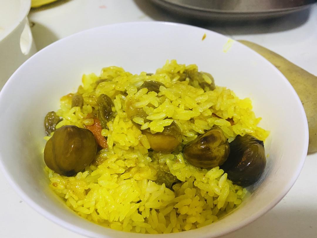 喷香一锅出咖喱牛肉抓饭