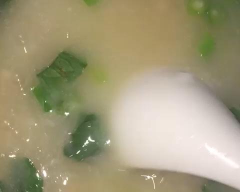 青菜瘦肉粥的做法