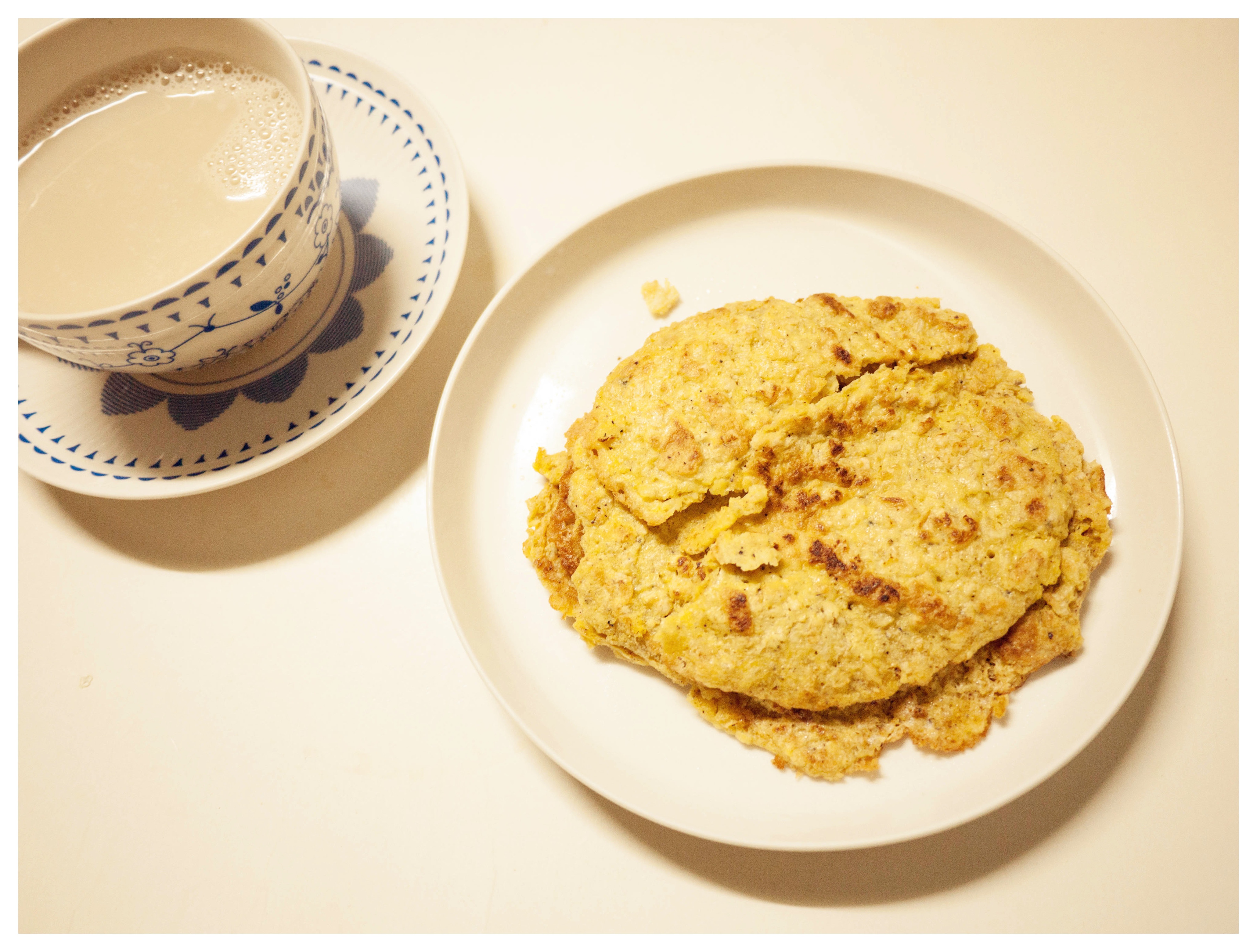 豆渣燕麦饼