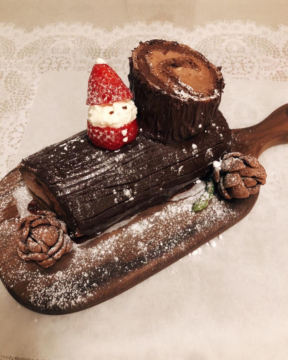 圣诞木材蛋糕 Bûche de Noël——北鼎烤箱食谱