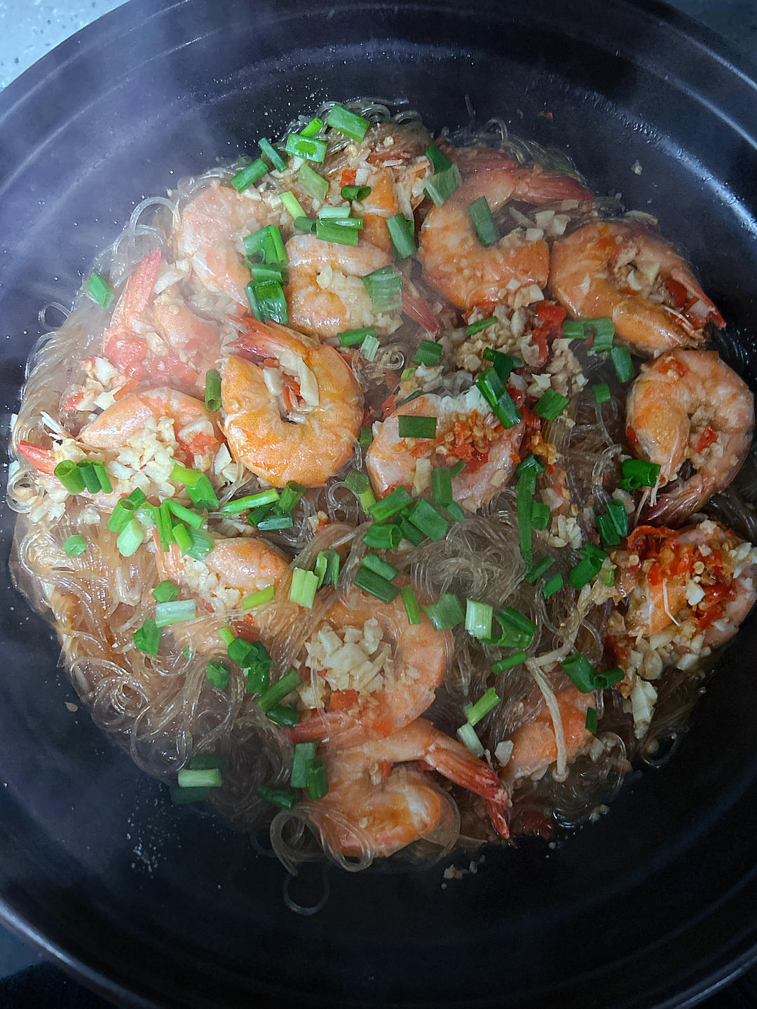 蒜蓉粉丝虾煲