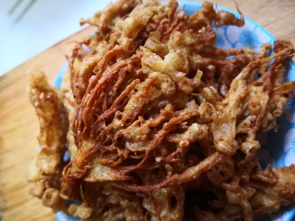 巨香巨酥脆的椒盐金针菇🔥比肉还要好吃百倍