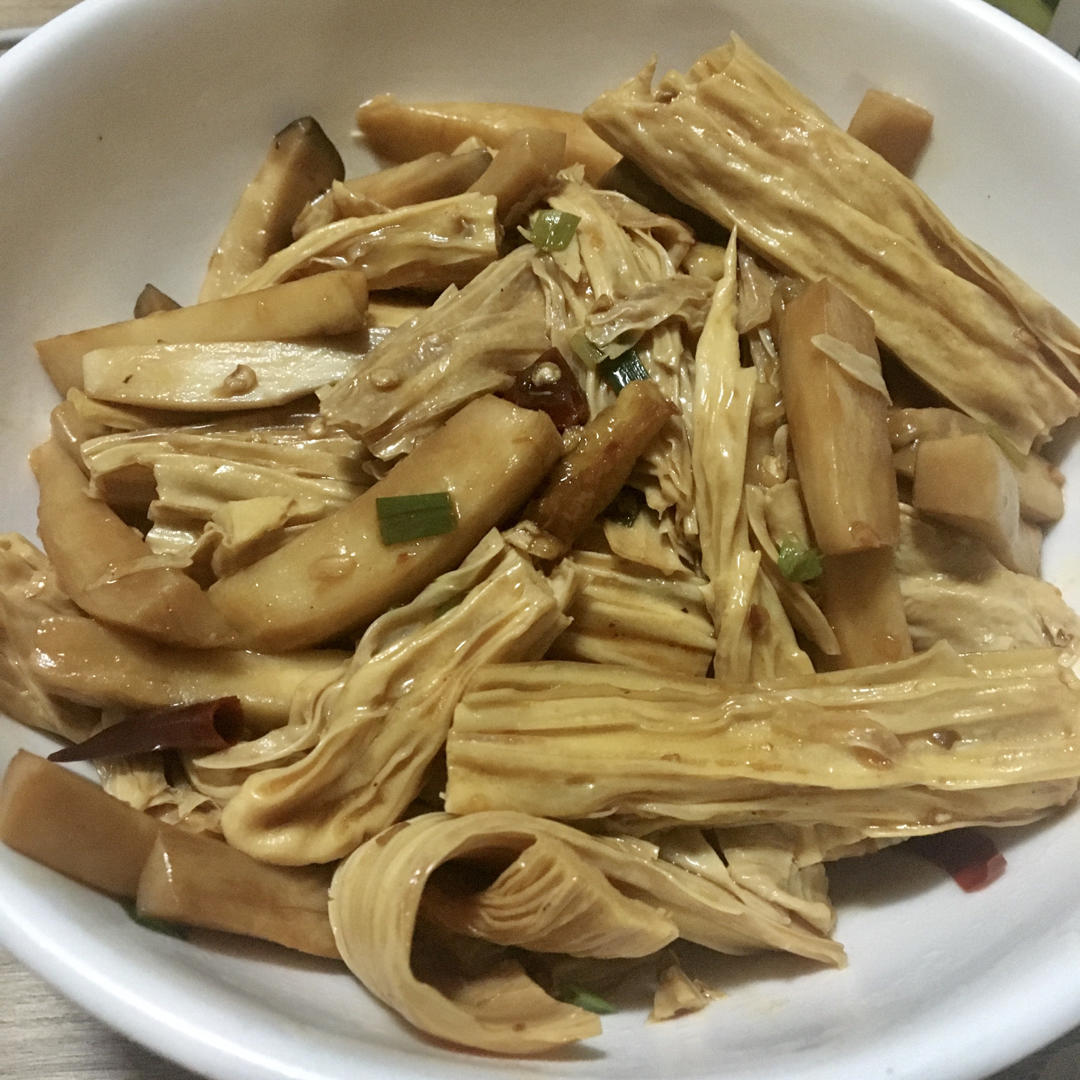 红烧腐竹杏鲍菇