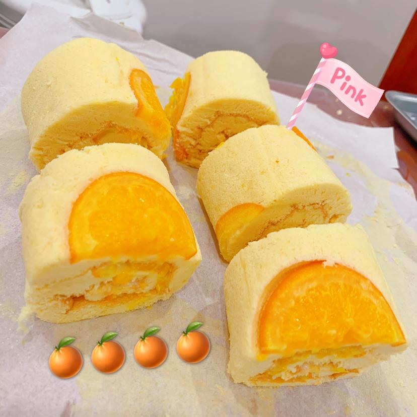 橙香蛋糕卷