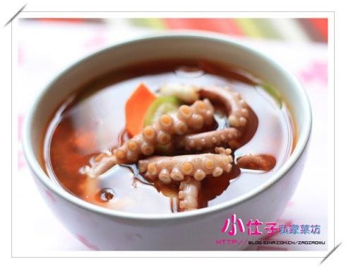 韩式章鱼酱汤的做法