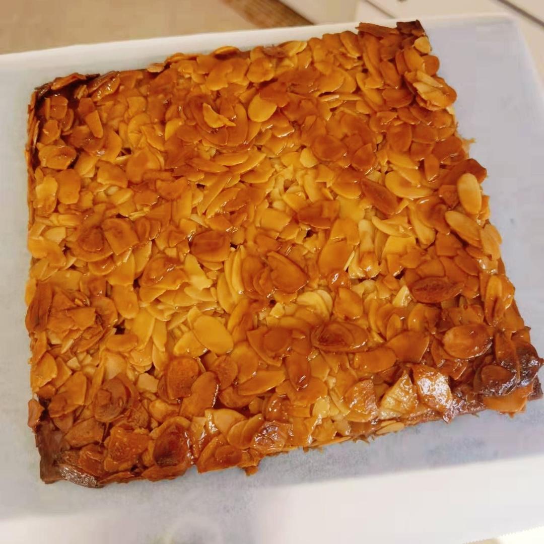 焦糖杏仁佛罗伦汀，好吃有面子的伴手礼，消耗干果好方法