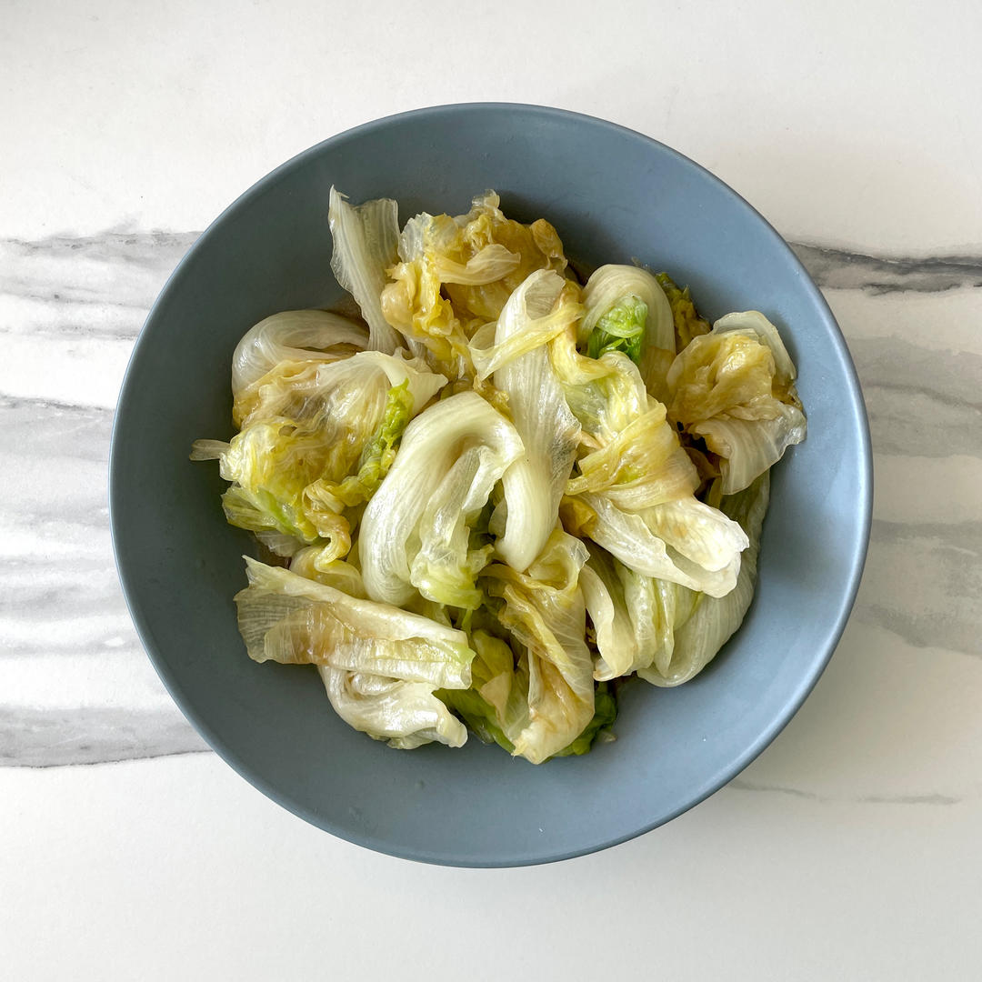 清炒圆生菜（超简单）