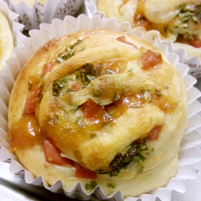 培根芝士面包卷