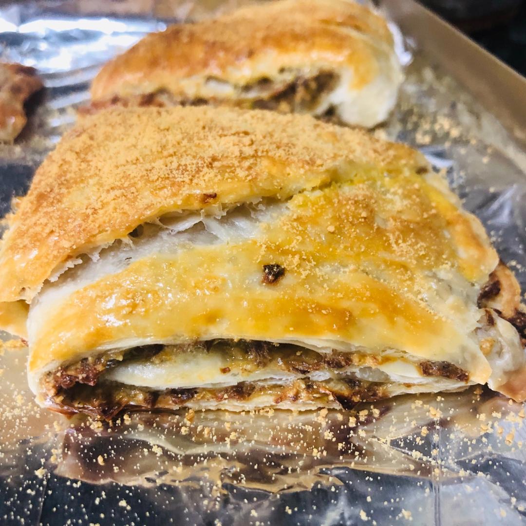 手抓饼牛肉卷