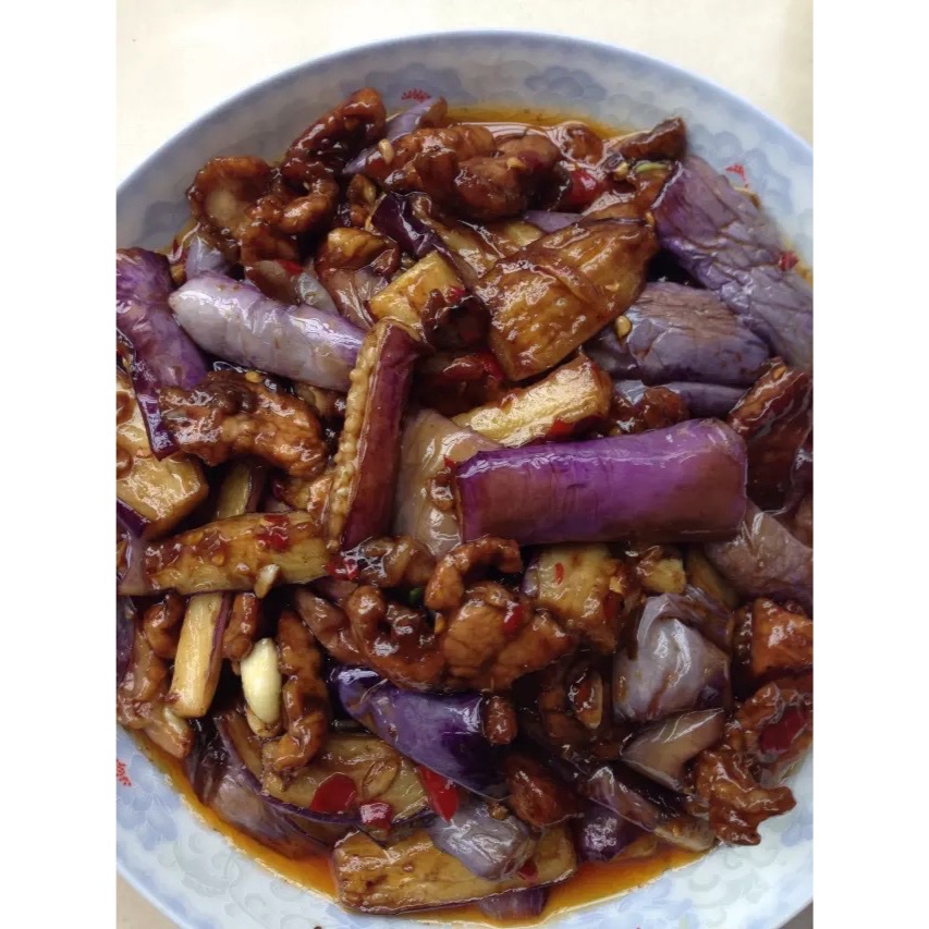 红烧肉沫茄子