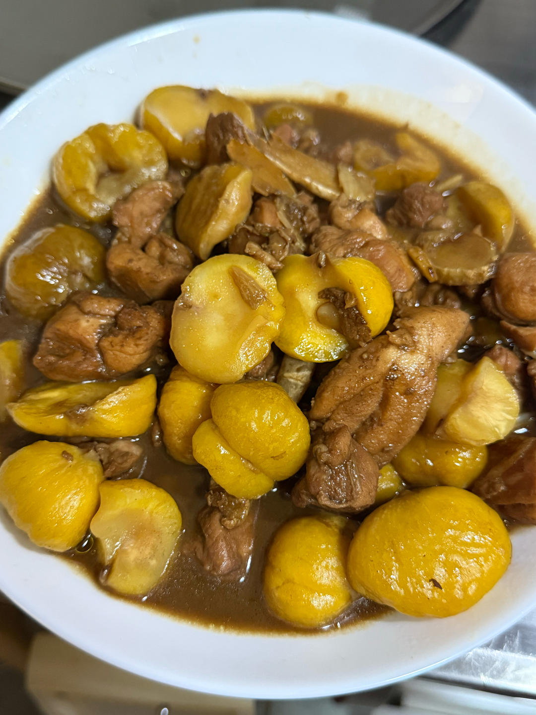 【栗子烧鸡】鸡肉都给你吃，栗子归我~