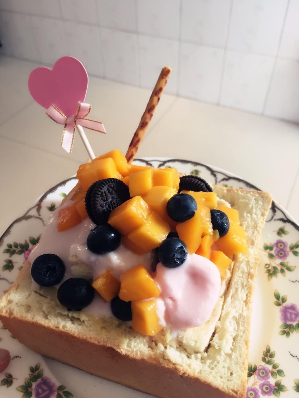 冰激凌蜂蜜厚多士