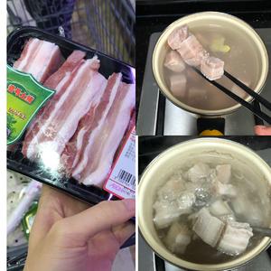 板栗鹌鹑蛋红烧肉的做法 步骤2