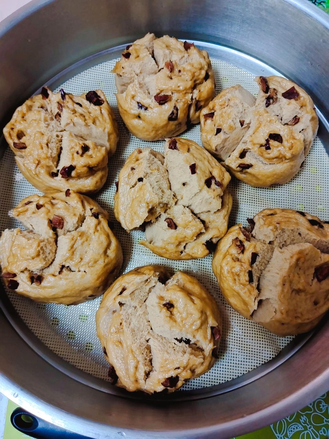 红糖大枣开花馒头