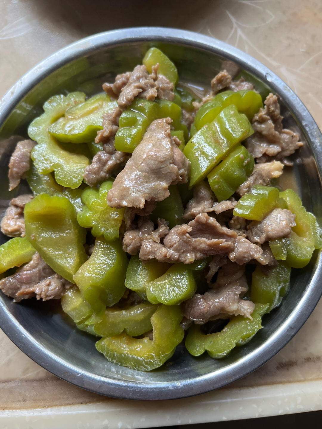 苦瓜炒牛肉|口感爽脆、牛肉嫩滑