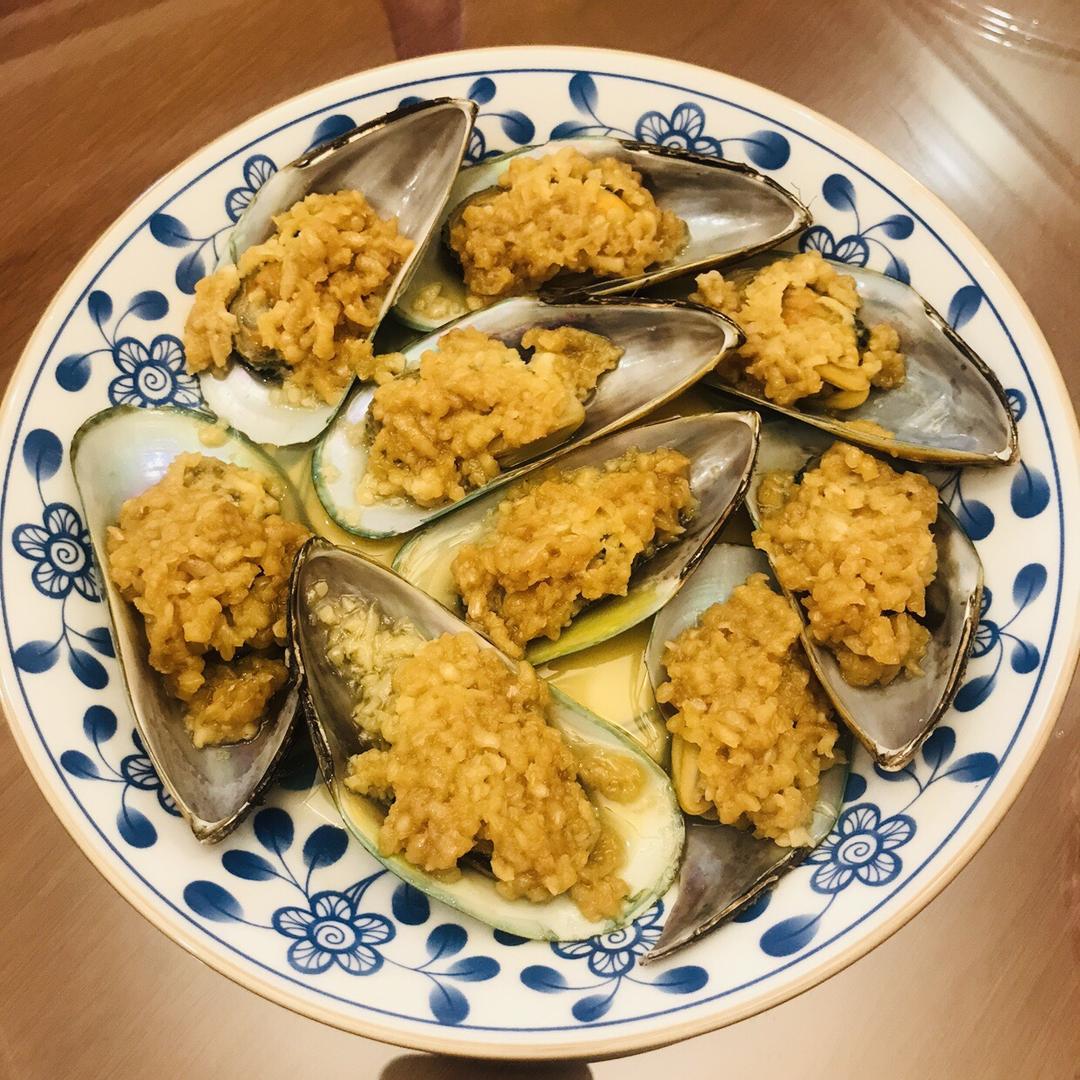 【山姆厨房】蒜蓉蒸青口贝