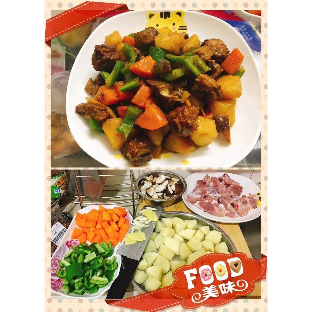土豆炖排骨