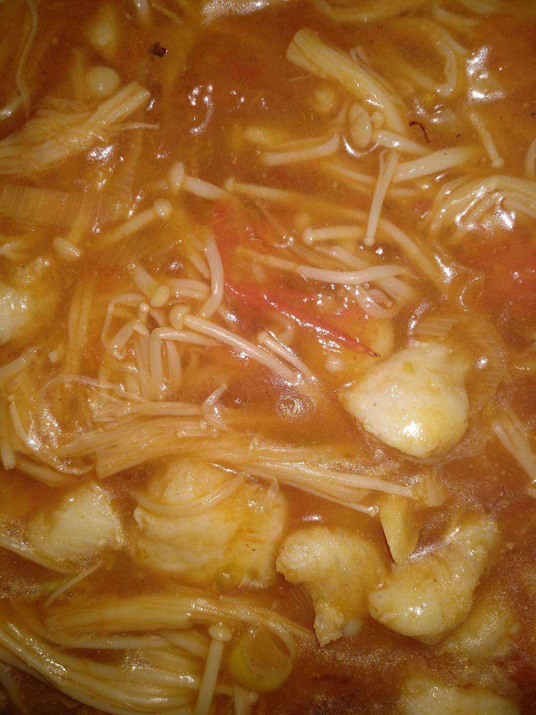番茄锅酸汤龙利鱼