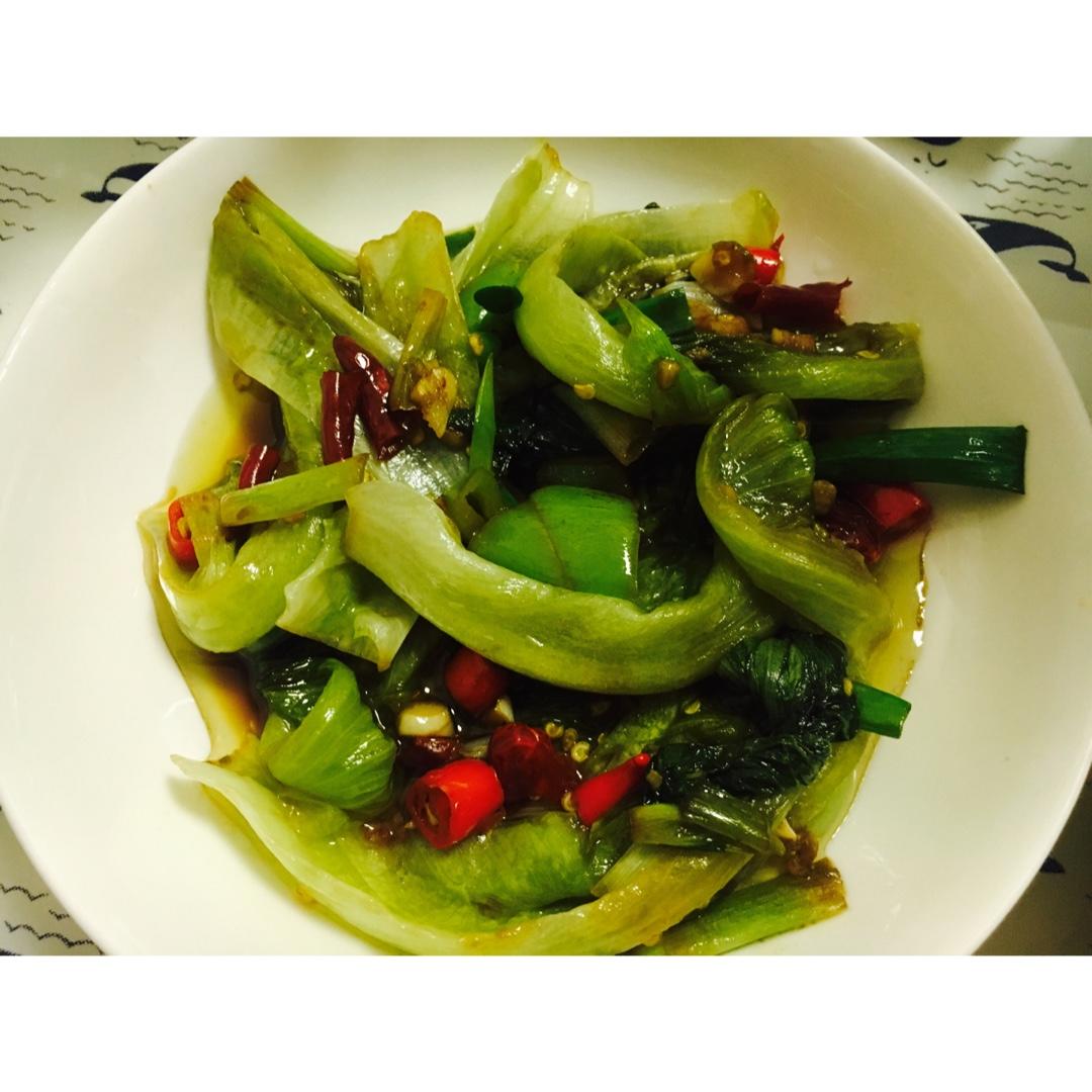 炝炒生菜