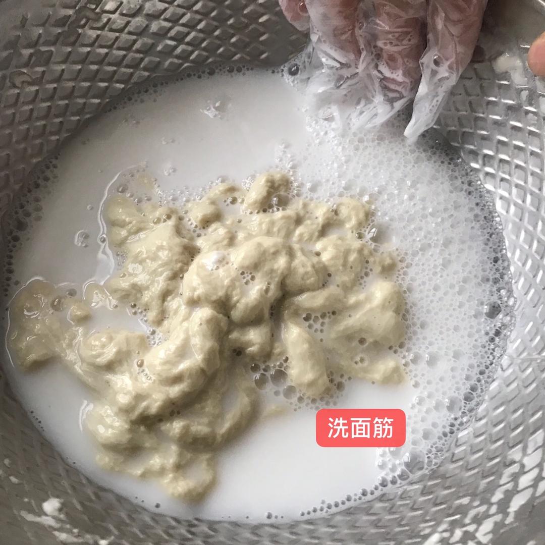 自制凉皮，面筋