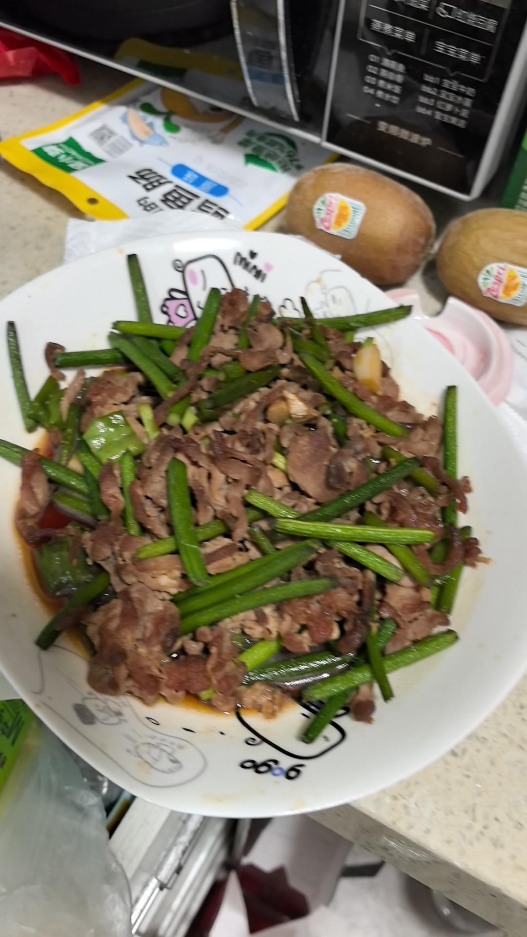 蒜苔炒肉