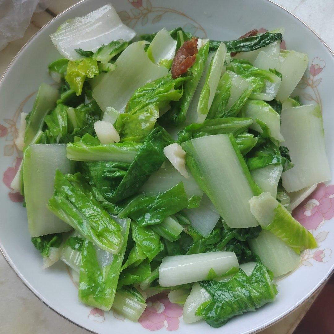 夏日清爽 虾仁奶白菜(快菜)