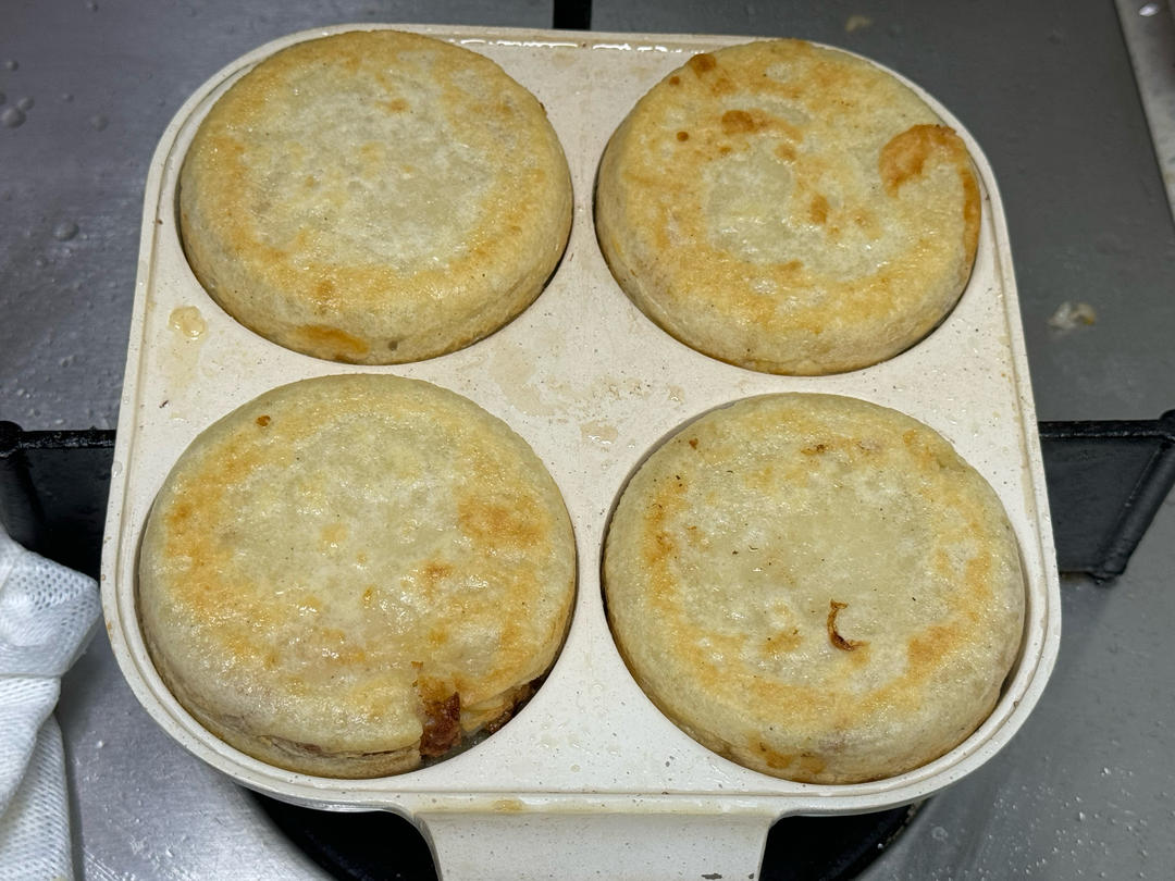 早餐霸王~沉甸甸鸡蛋汉堡