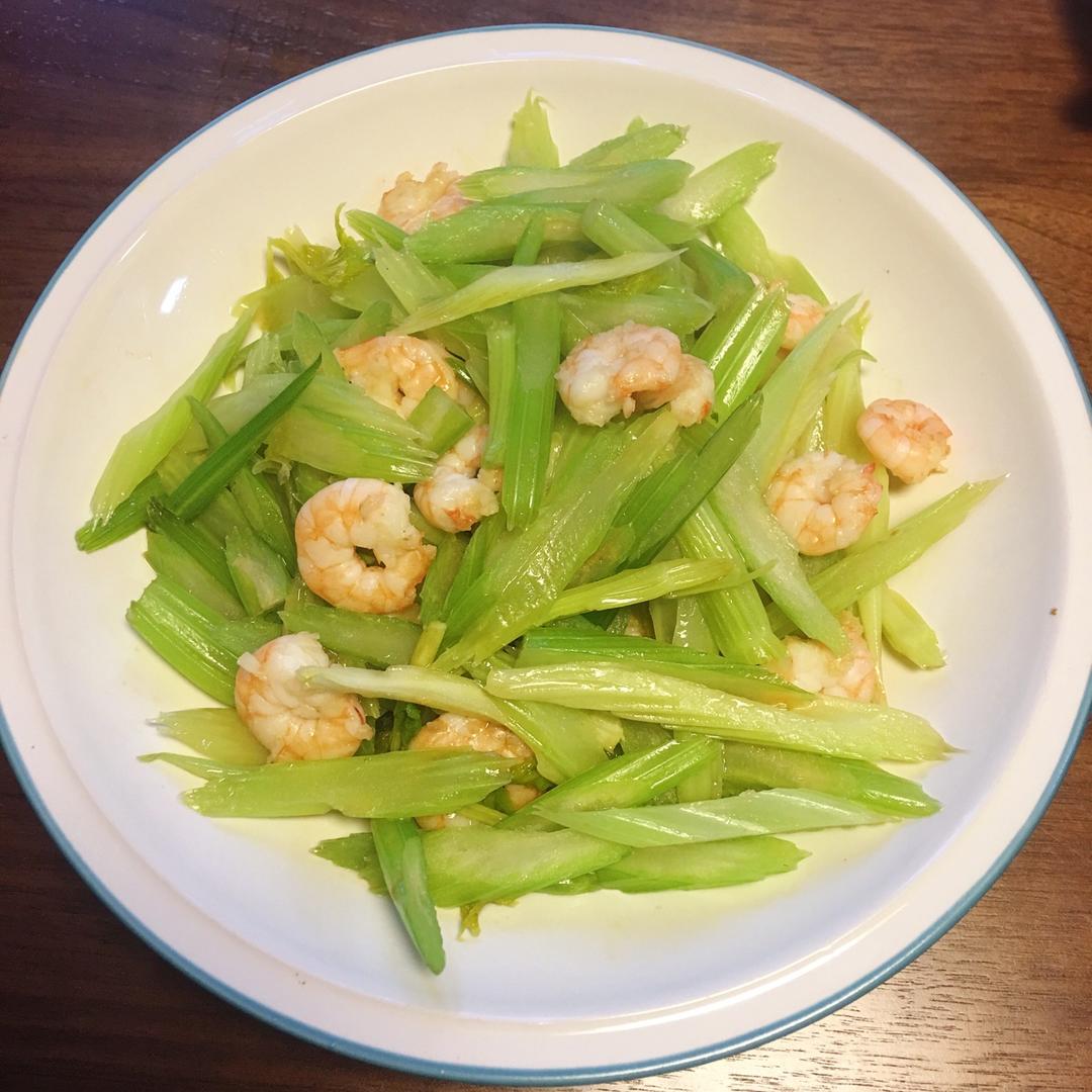 西芹炒虾仁