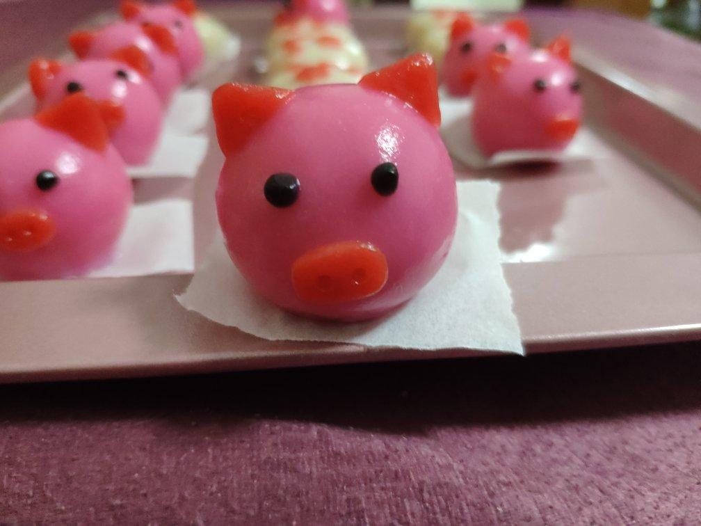 不开裂的卡通汤圆（含花生芝麻馅做法）